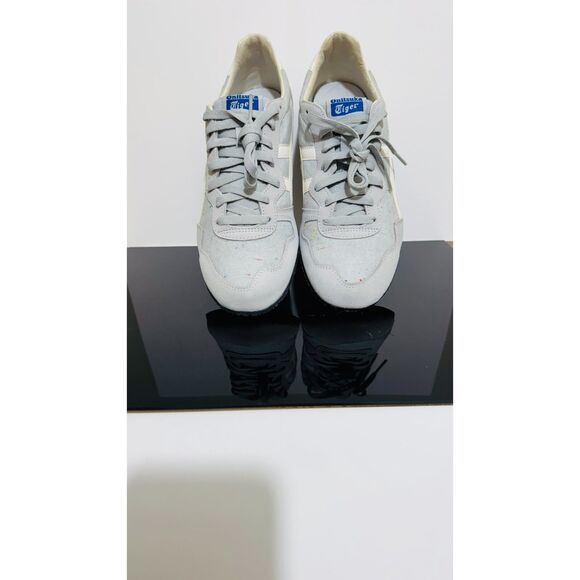 Rare Onitsuka Tiger Serrano Linen 23.5 Sneaker. 8.5M 10W. Grey/Lilac Opal/White - Picture 7 of 13